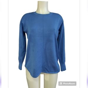 Size S blue casual Lightweight crew neck Sweater Relaxed fit